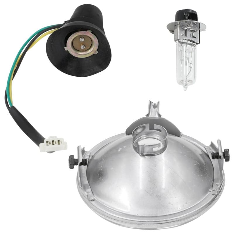 Caltric Headlight & Halogen Bulb For Yamaha Warrior 350 YFM350X 1996-2001