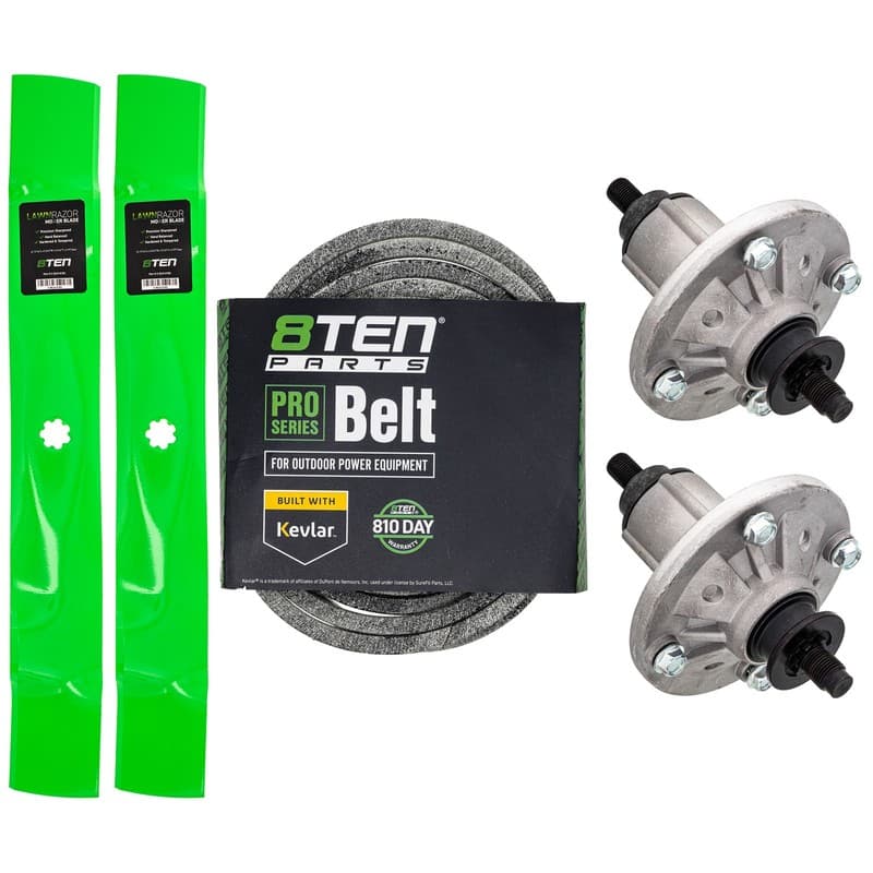 8TEN Blade Spindle Belt Kit for John Deere 115 105 125 42 Inch GX22151 GY20454