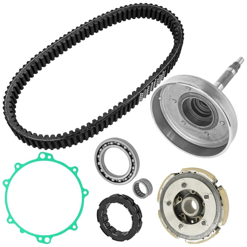 Caltric Wet Clutch Housing Kit For Yamaha Kodiak 400 YFM400FA 4X4 2000-2006