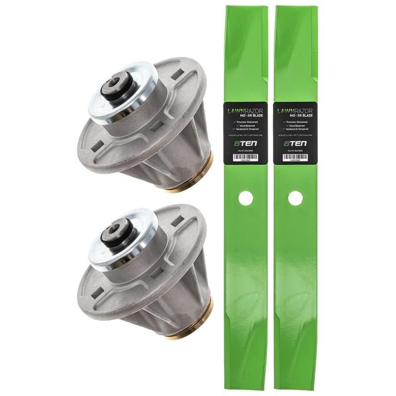 Deck Spindles & Mower Blades Kit for Gravely ZT 2350 1840 1434 1534 HVZ Mini-ZT