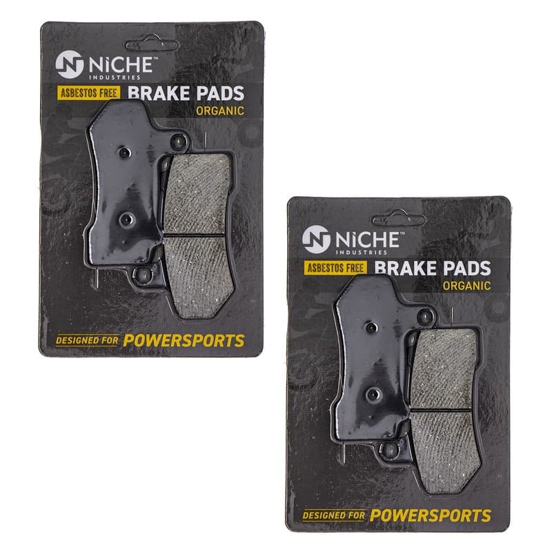 Brake Pad Set for Harley-Davidson Street Rod Glide Front Rear Organic 2 Pack