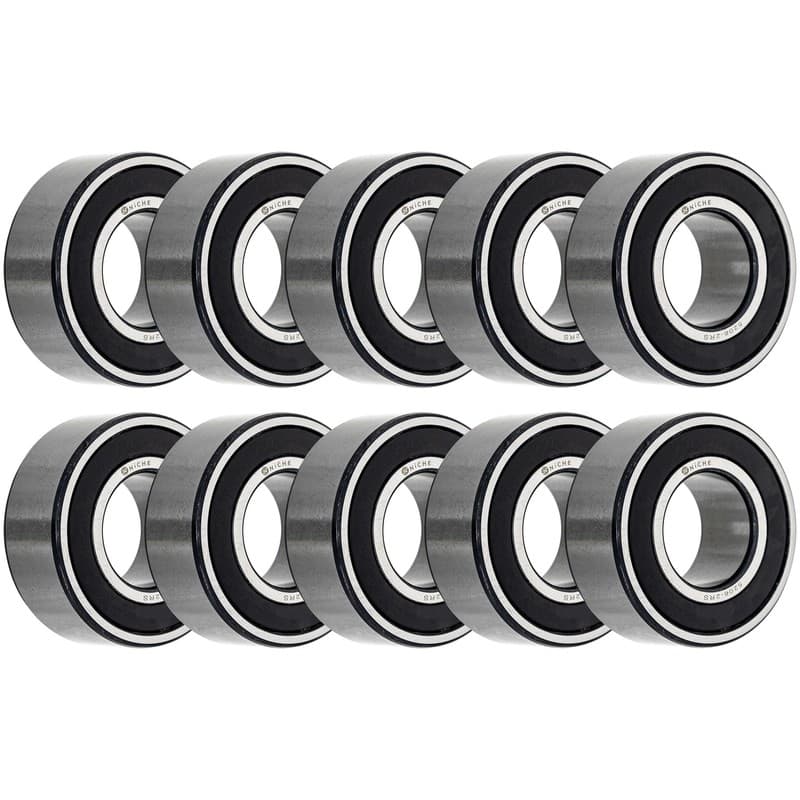 NICHE Wheel Bearing 5206-2RS 30x62x23.8mm Angular Contact Bearing 10 Pack