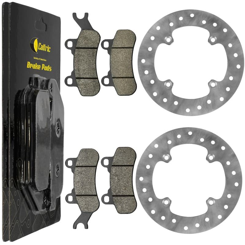 Front Brake Disc Rotor w/ Brake Pads for Can-Am Traxter / Max HD9 HD10 2017-2023