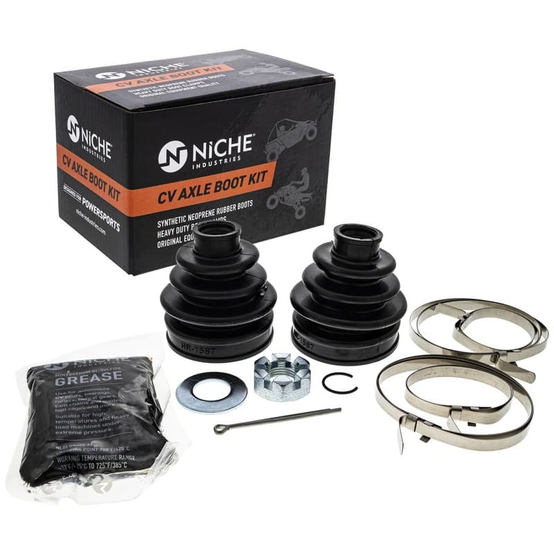 NICHE Front CV Axle Boot Kit for Suzuki Eiger 400 Vinson 500 54930-38F10 ATV