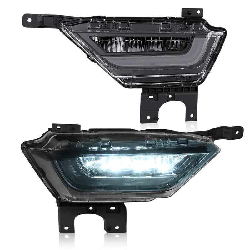 Pair LED Fog Lights For Ford F150 F-150 2021-2023 Front Bumper Lamps RH&LH Side