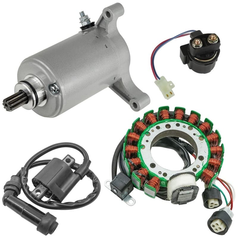 Stator Starter Solenoid Ignition Coil for Yamaha Warrior 350 YFM350 1990-94