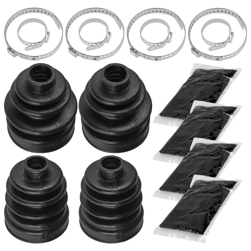 2 Front Axle Inner Outer CV Boot Kit for Yamaha Big Bear 350 YFM350FW 4WD 97-99