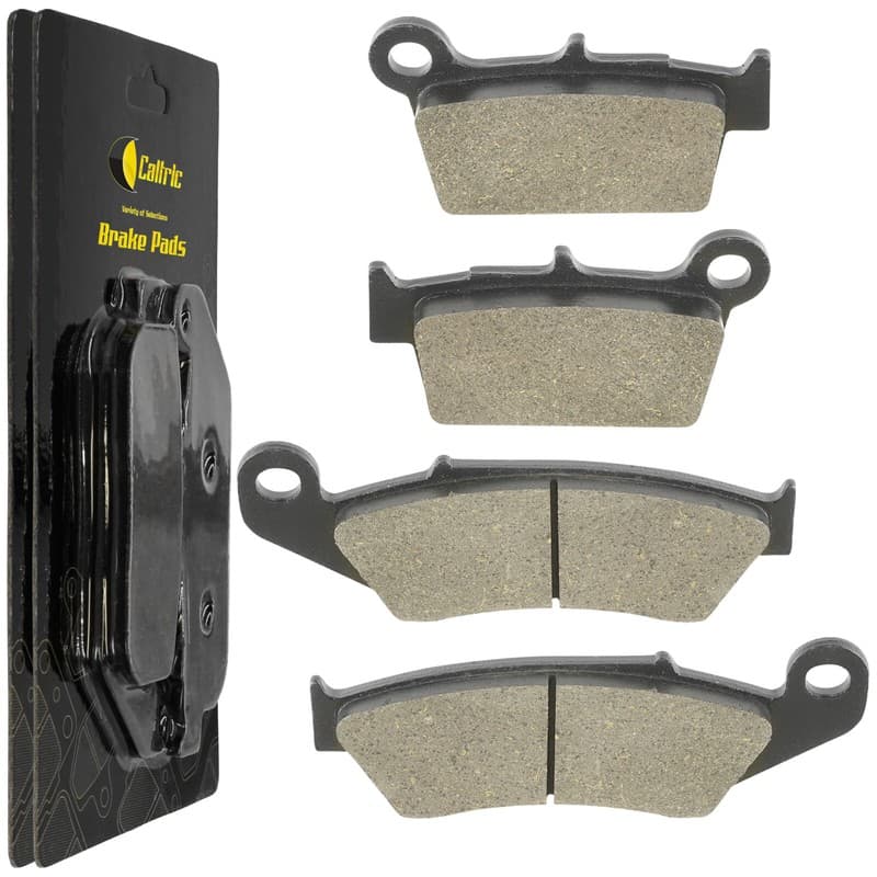 Caltric Front and Rear Brake Pads for Kawasaki KX450 KX450F 2006-2019