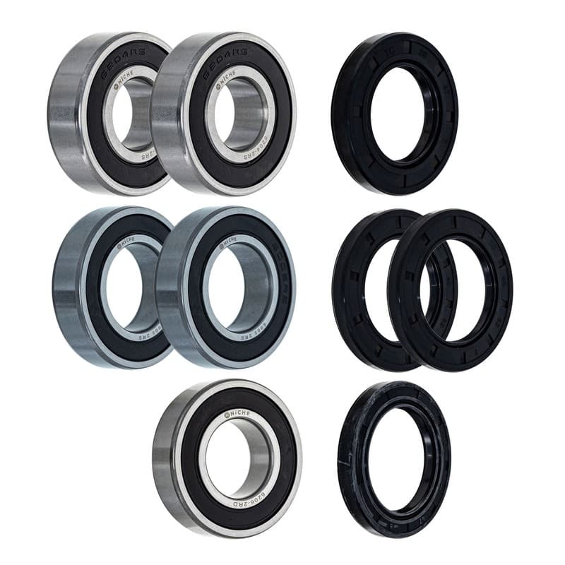 NICHE Wheel Bearing Seal Kit for Kawasaki Vulcan VN1700 Voyager Vaquero 6204-2RS