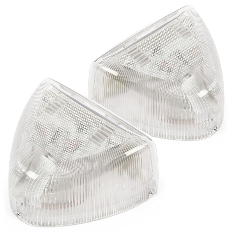 2PCS For Peterbilt 379 359 Clear Lens 31 LED Turn Signal Lights Amber RH+LH
