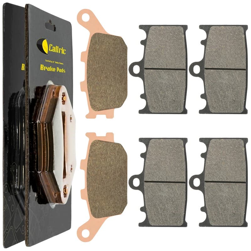 Caltric Front and Rear Brake Pads for Kawasaki Klz1000 Versys 1000 2015-2019