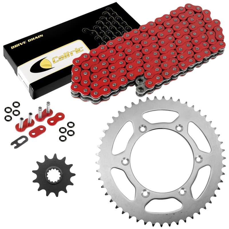 Red O-Ring Drive Chain & Sprockets Kit for Suzuki RM250 1998 2004-2012
