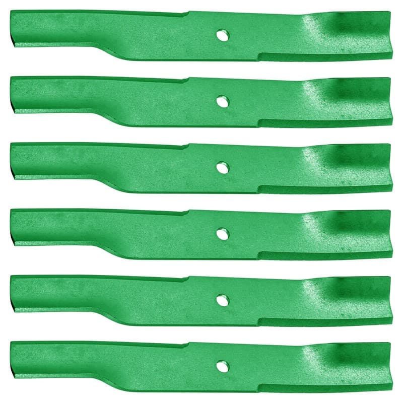 Caltric 18 1/2 inch x 5/8" Circle Hole 54" Deck High Lift Blade For Hustler