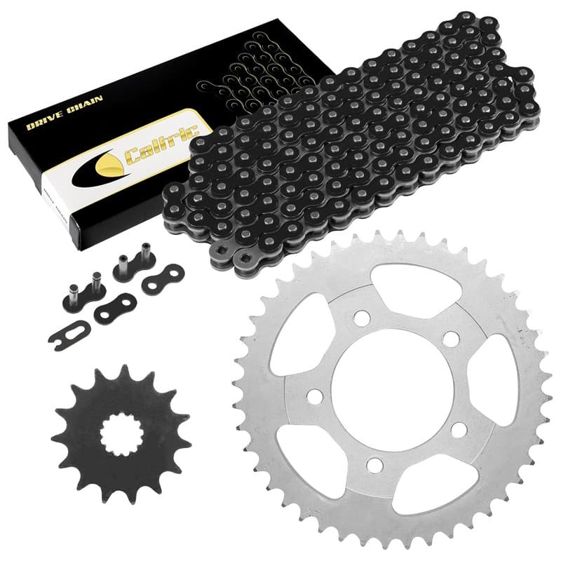 Black Drive Chain And Sprocket Kit for Suzuki SV650S 1999-2009