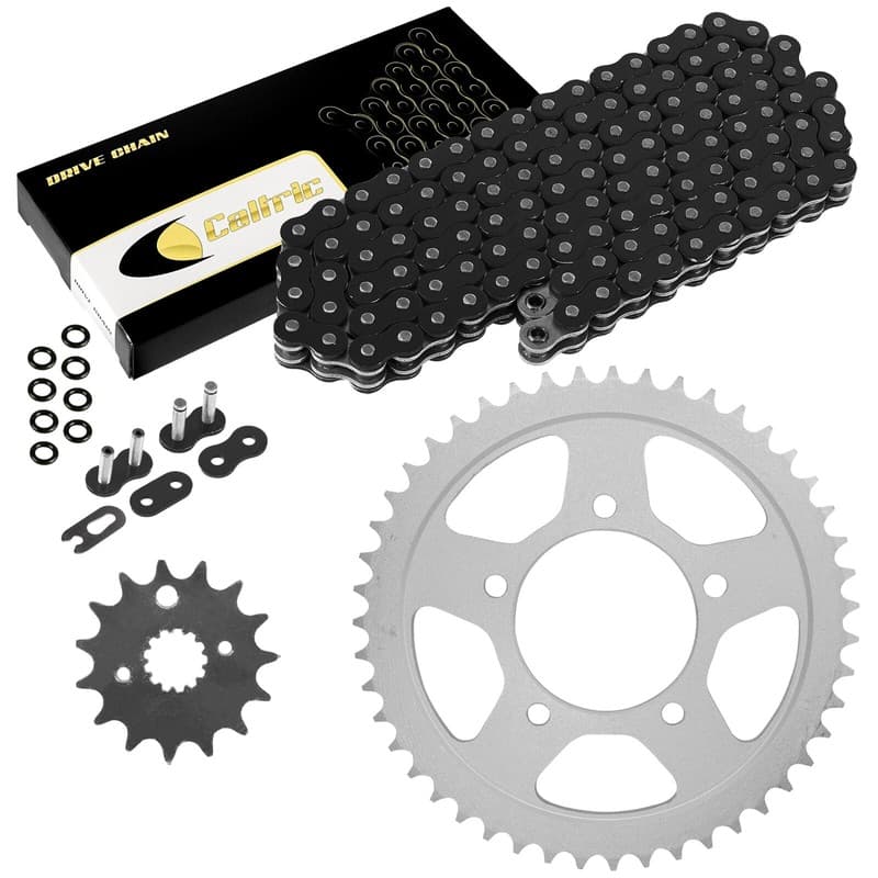 Black O-Ring Drive Chain & Sprockets Kit for Suzuki GSF600S Bandit 600 2000-03