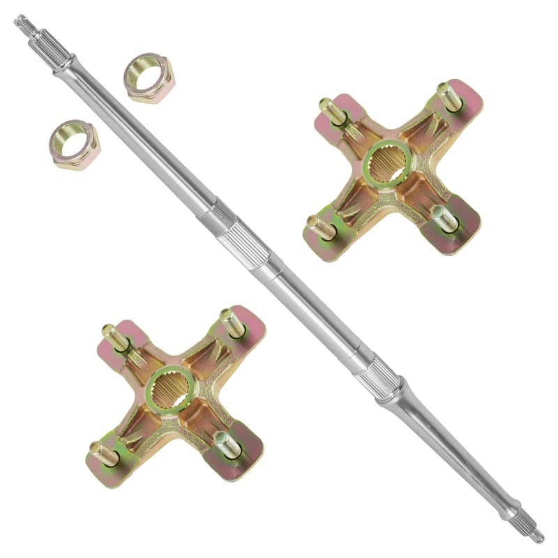 Rear Axle Shaft with Wheel Hub Nuts for Yamaha 38W-25381-10-00 1PE-F53K0-00-00