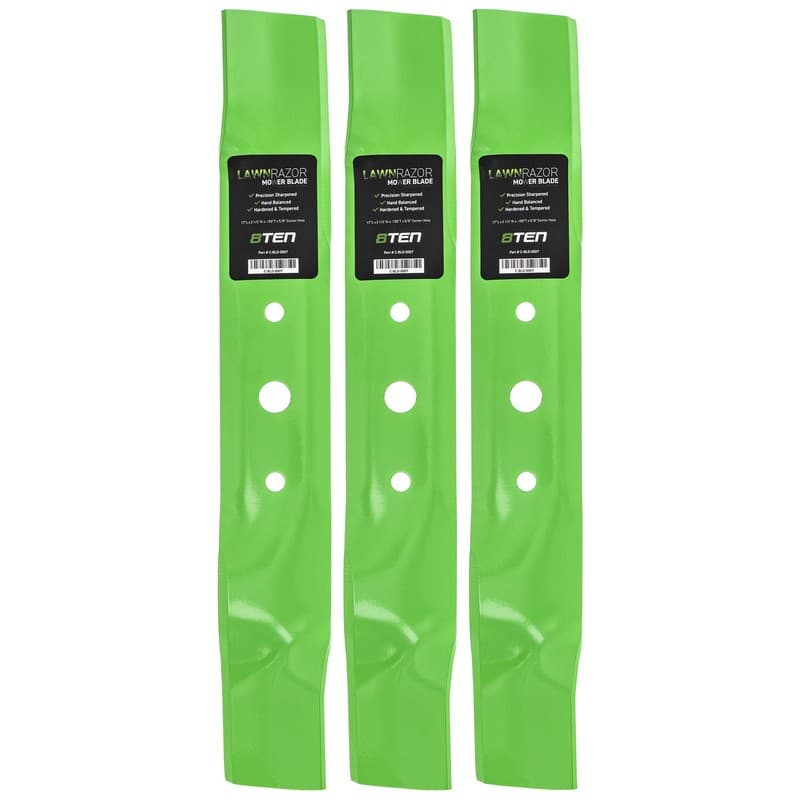 LawnRAZOR Blade Set for John Deere L120 L130 GX20250 GY20568 GX20819 3-Pack