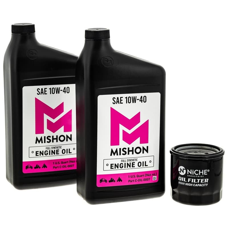 MISHON Engine Oil Change Kit for Kawasaki Brute Force 650 750 Prairie 360 KFX700
