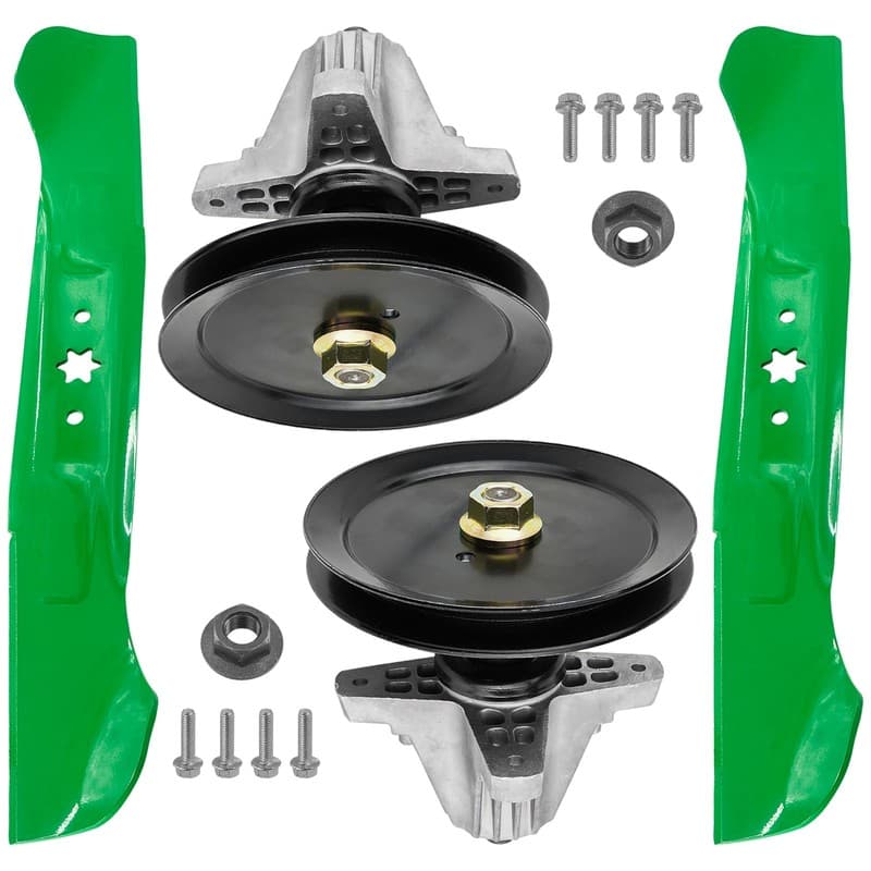 Spindle Assembly with Pulley Blade For Troy-Bilt Mustang XP 46" Zero-Turn Mower