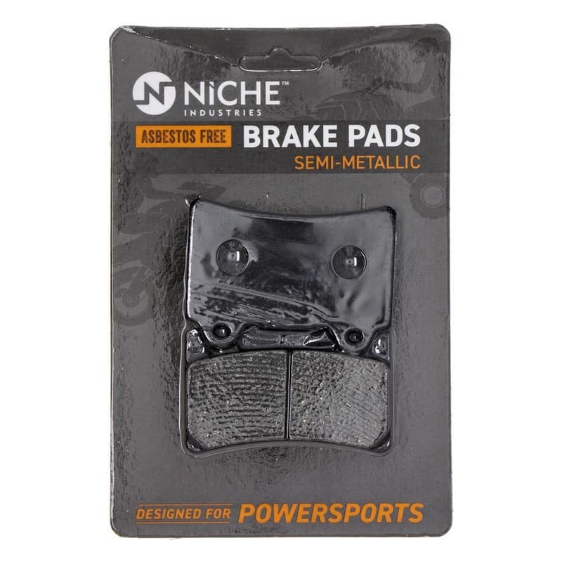 NICHE Brake Pad Set for Yamaha Royal Star Road FZR1000 Front Rear Semi-Metallic