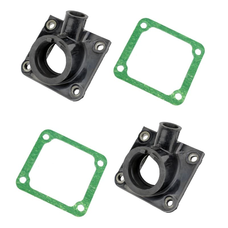 Set of 2 Carburetor Intake Boot Joints And Gaskets for Yamaha Rz350 1984-1985
