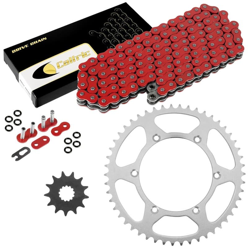 Red O-Ring Drive Chain & Sprockets Kit for Kawasaki WR450F 2007-2016