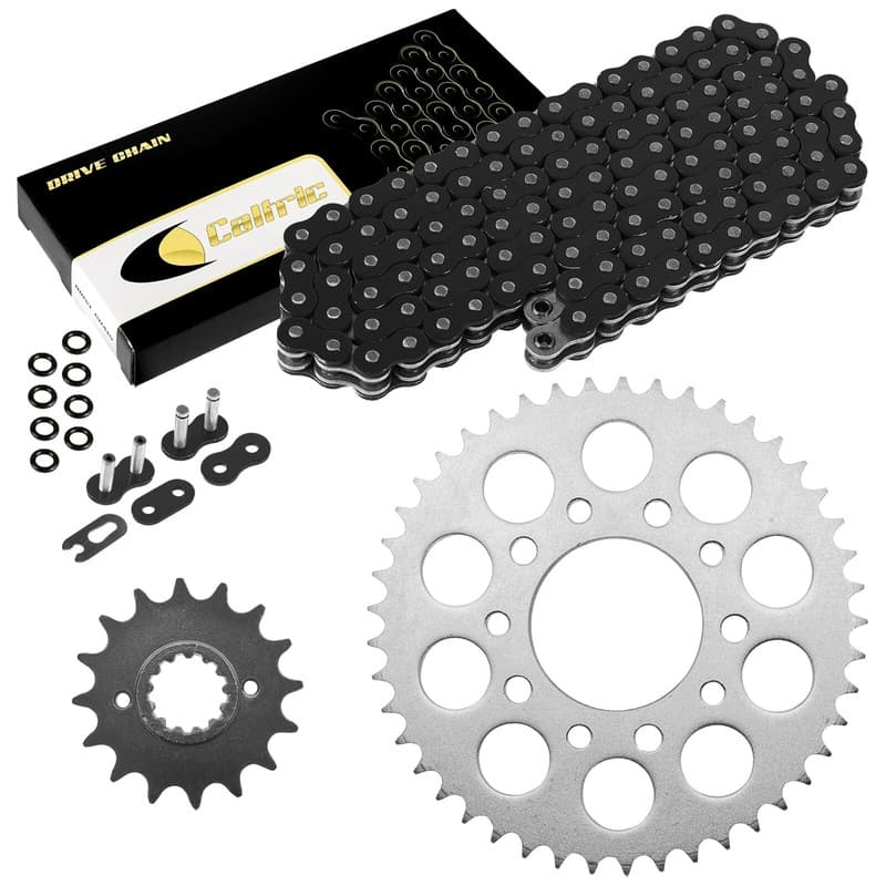 Black O-Ring Drive Chain & Sprocket Kit for Honda VFR700F Interceptor 700 86-88