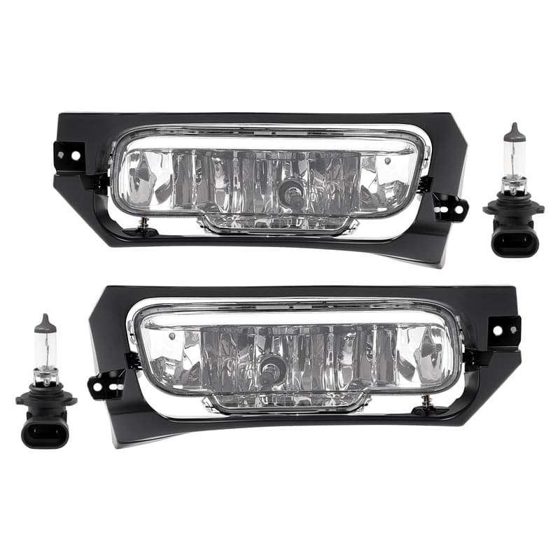 Pair Of Clear Lens Fog Light Lamp Set W/Bulb For Mercury Grand Marquis 2006-2011