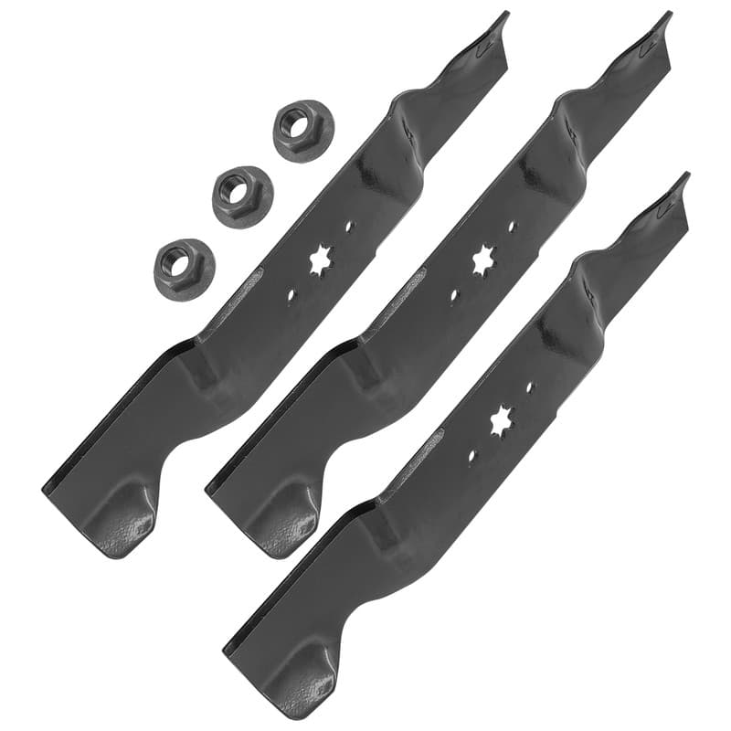 Deck Blades w/Nuts for Troy-Bilt GT-2554 TB2654 Mustang XP 54" Deck / 942-0677B