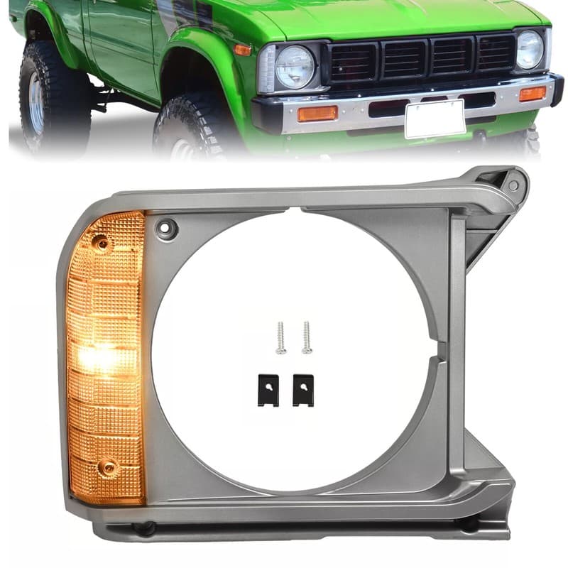 Passenger Side Headlight Door Bezel Cover For Toyota Pickup RWD 1979 1980 1981