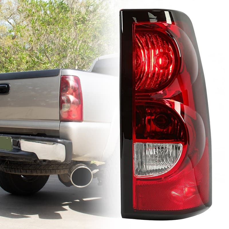 DOT Right Tail Light W/Bulb For Chevy Silverado 1500 2500 2003-2006 RH Taillamp
