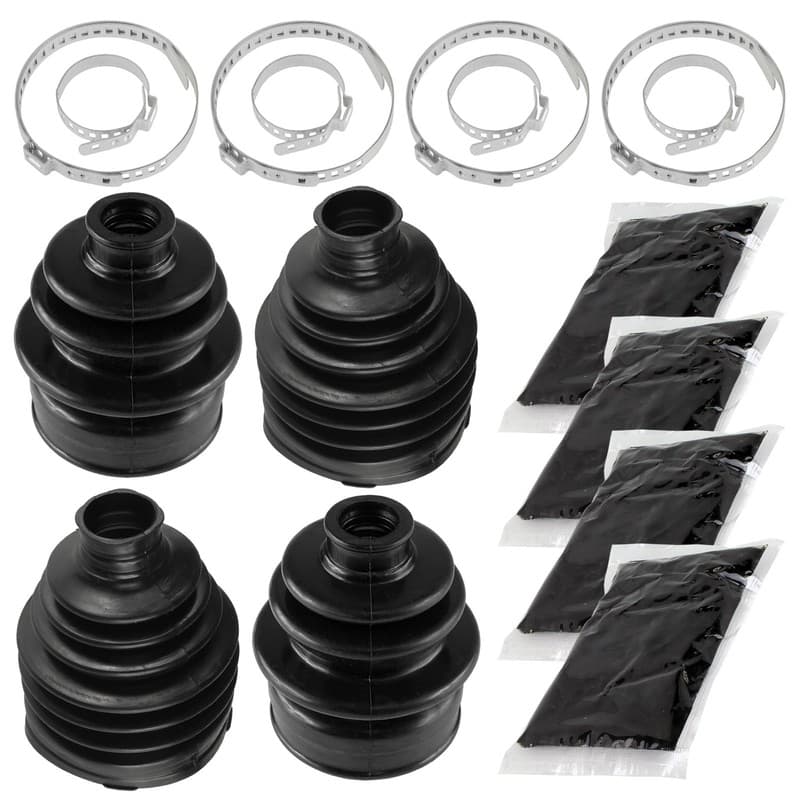 2 Front Axle Outer And Inner CV Boot Kit for Yamaha Grizzly 550 YFM550 4X4 09-14