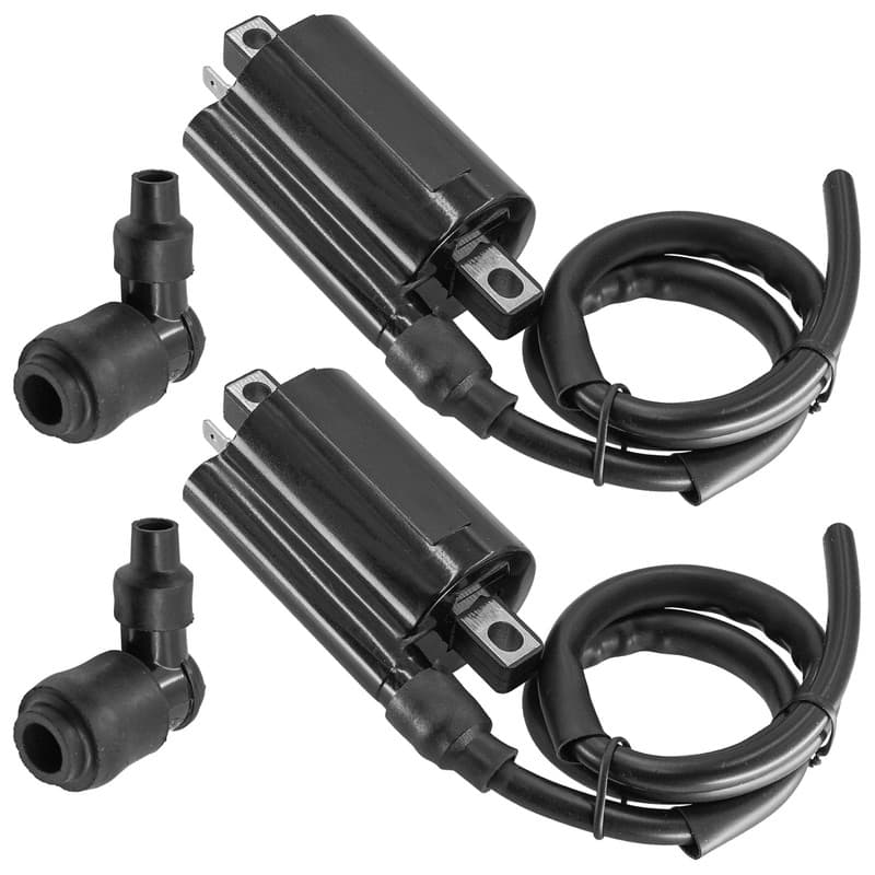 Ignition Coil w/ Spark Plug Boot Cap For Kawasaki Mule 4010 KAF620 2009-2023
