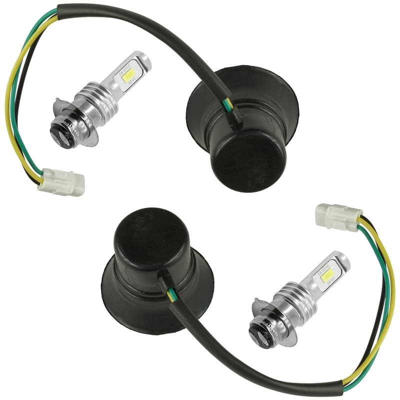 Caltric Headlight Socket And LED Bulb For Yamaha Rhino 660 YXR660F 4X4 2006