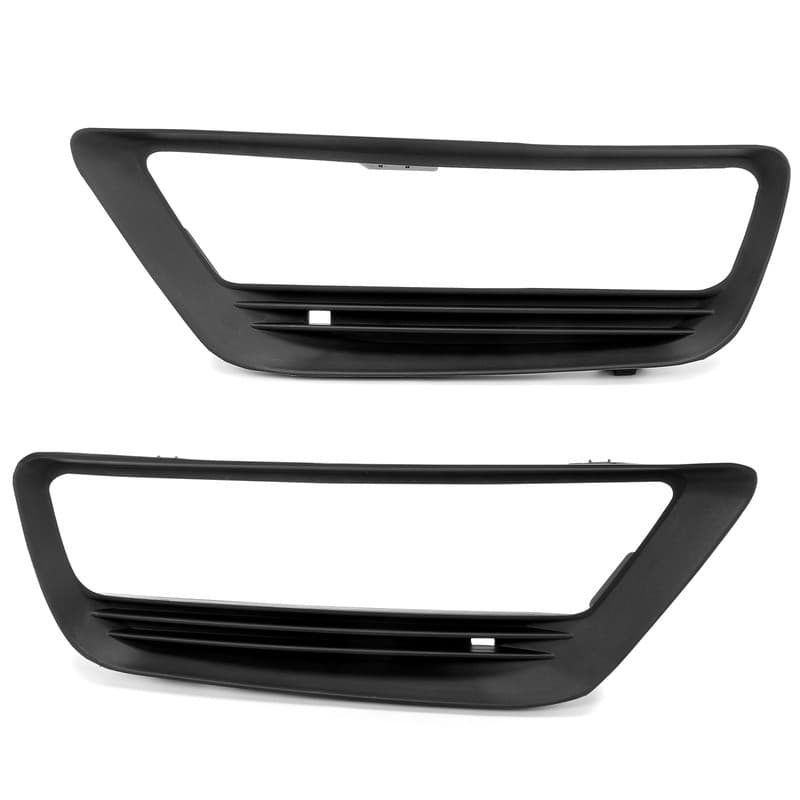 Pair Black Fog Light Covers Trim Bezel For Honda Accord Sedan LX EX 4DR 13-15