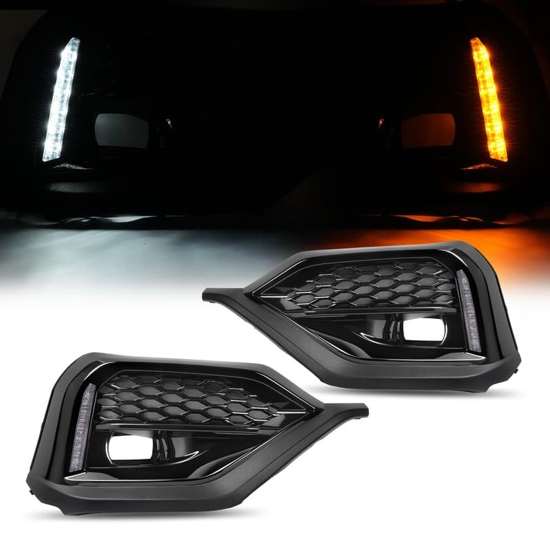 Pair Fog Light Bezel W/LED Turn Signal For Subaru WRX 2022 2023 2024 #H4510VC200
