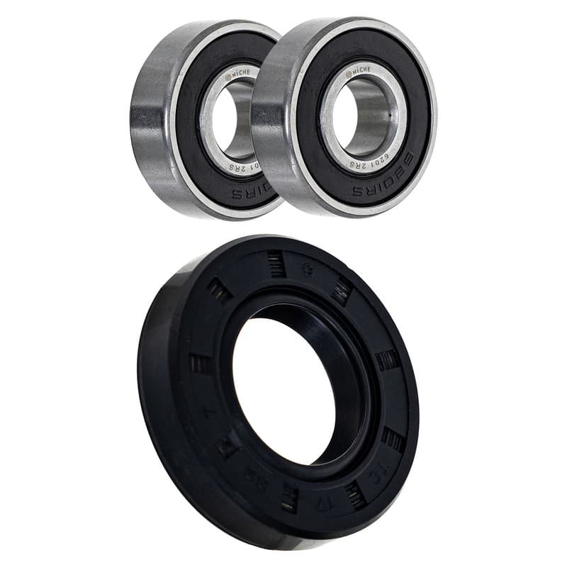 NICHE Wheel Bearing Seal Kit for Suzuki DRZ125 DRZ125L Kawasaki KLX125L 6201-2RS