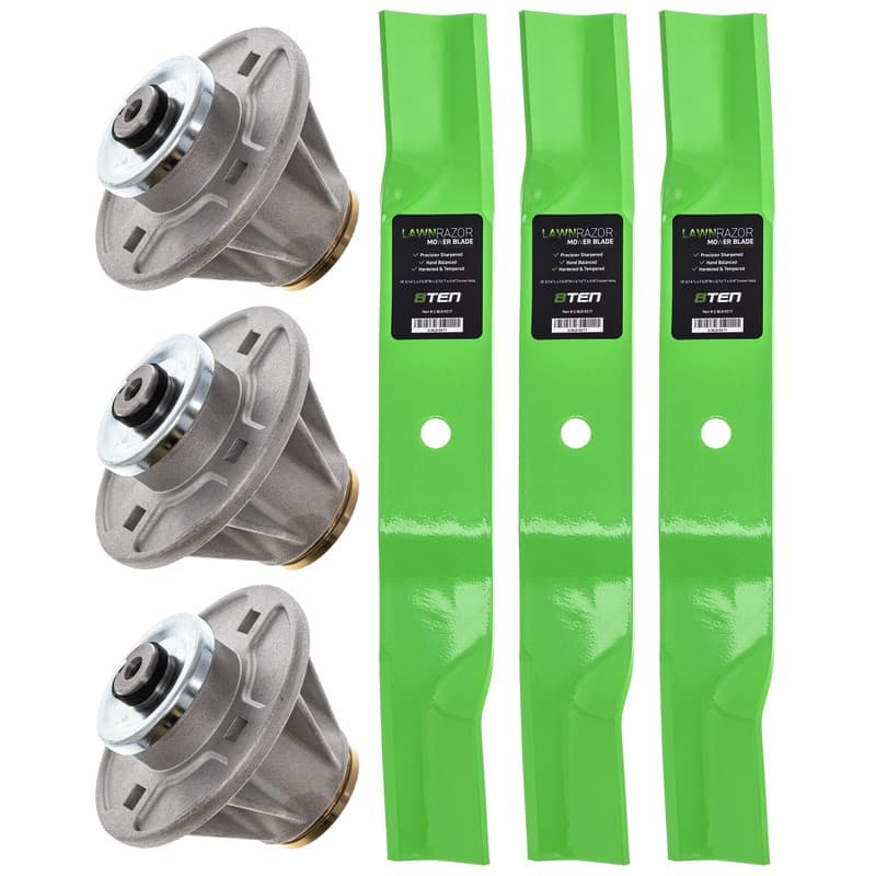 Spindle High Lift Blade Kit for Ariens Gravely 54 Inch Deck Zoom XL ZTXL 2554 ZT