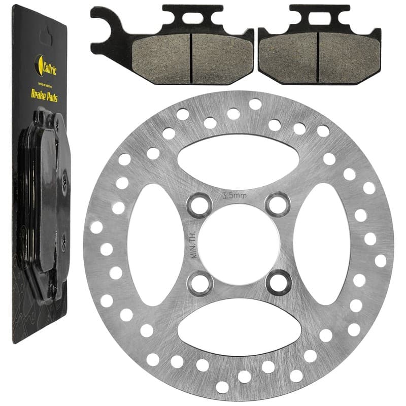 Rear Brake Disc Rotor W/ Pads For Yamaha Raptor 700 YFM700R 2006 2007 2008