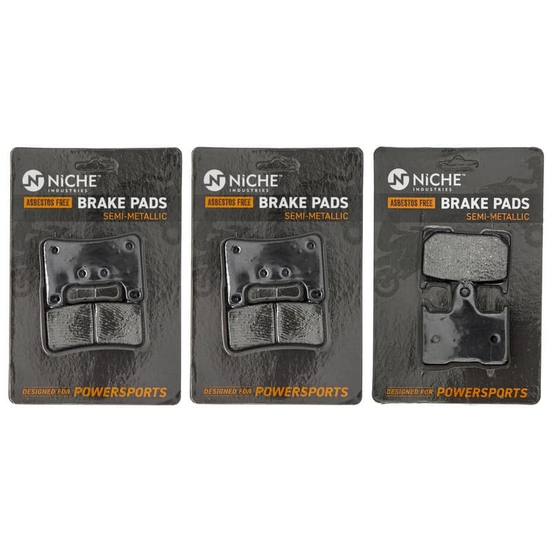 Brake Pad Set for Suzuki GSXR600X GSXR1000Z GSXR750X Front Rear Semi-Metallic
