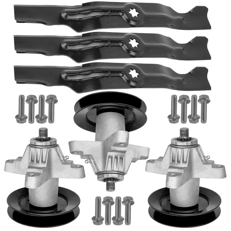 Spindle & Blade for MTD 17AF2ACP004 13AA625P004 13AP615P755 13AU615P755 50" 3x