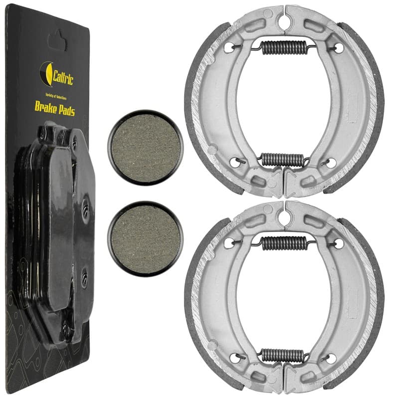 Front Shoes & Rear Brake Pads for Yamaha Moto-4 225 YFM225 1986 1987 1988