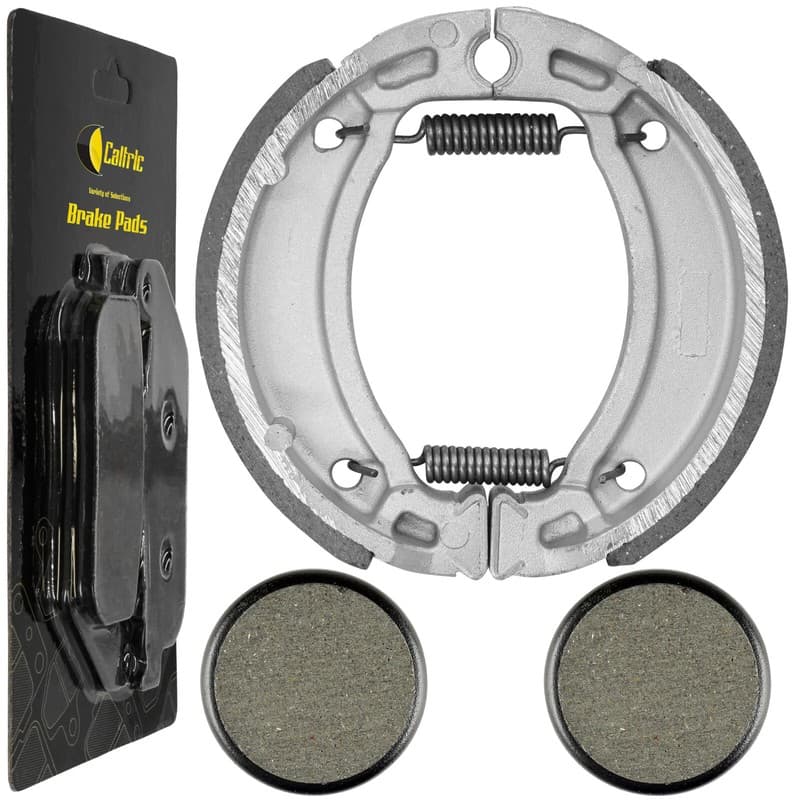Front & Rear Brake Pads Shoes for Yamaha YTM225DR Tri-Moto 225Dr 1985 1986