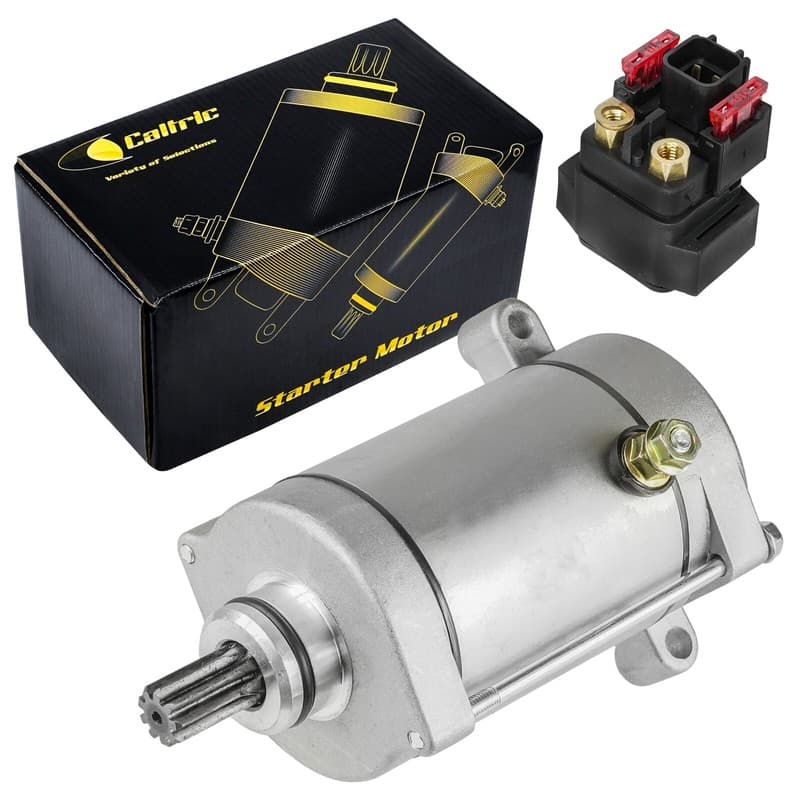 Starter W/ Relay Solenoid for Yamaha Viking Vi 700 YXC700 YXM700 4X4 2015-2025
