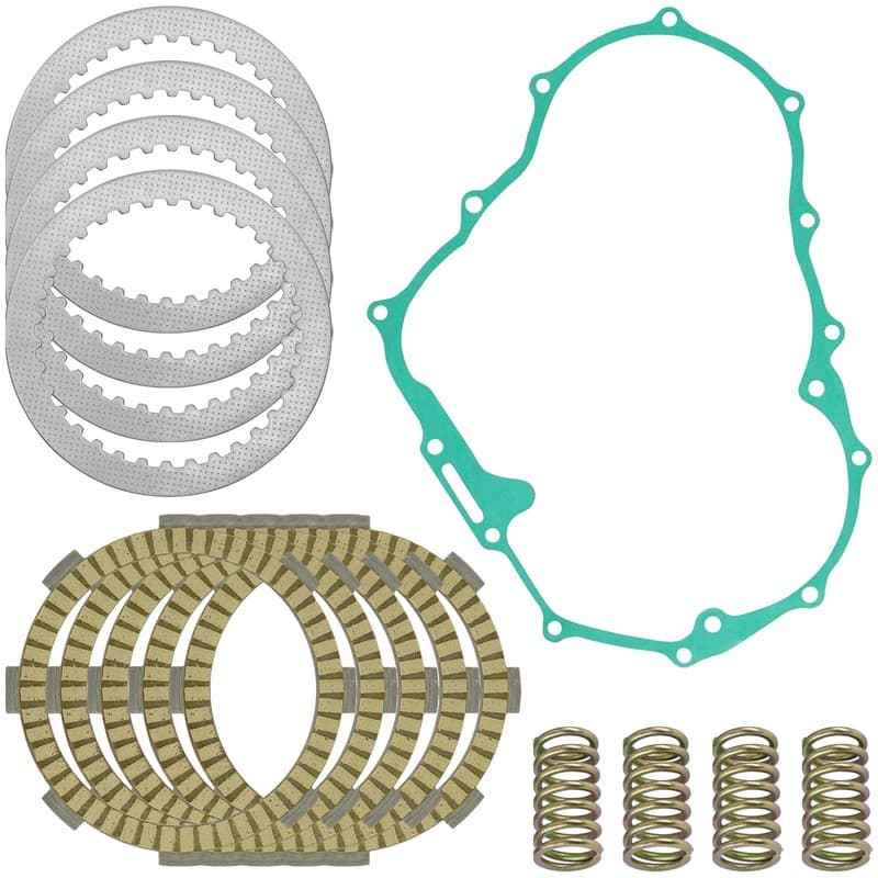 Clutch Friction Steel Plates & Gasket Kit for Honda TR200 Fat Cat 200 1986 1987