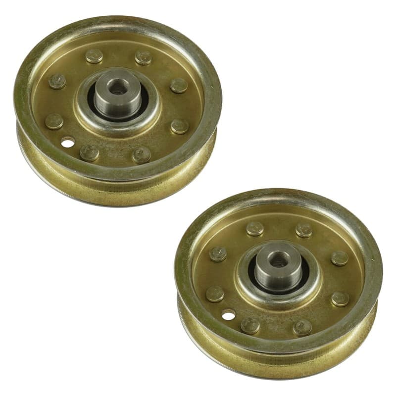 2x Flat Idler Pulley For Cub Cadet RZT-L54KH 54"Deck 2015-2018