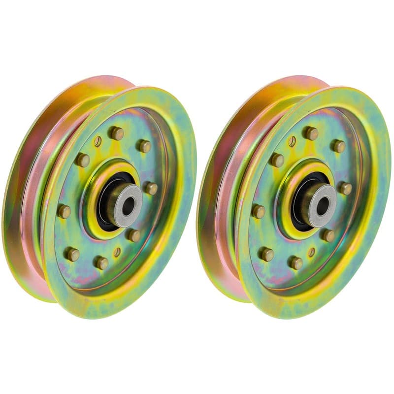 Flat Idler Pulley Set for Cub Cadet RZT50 LTX1045 LTX1046 LT1045 LTX1042 2-Pack