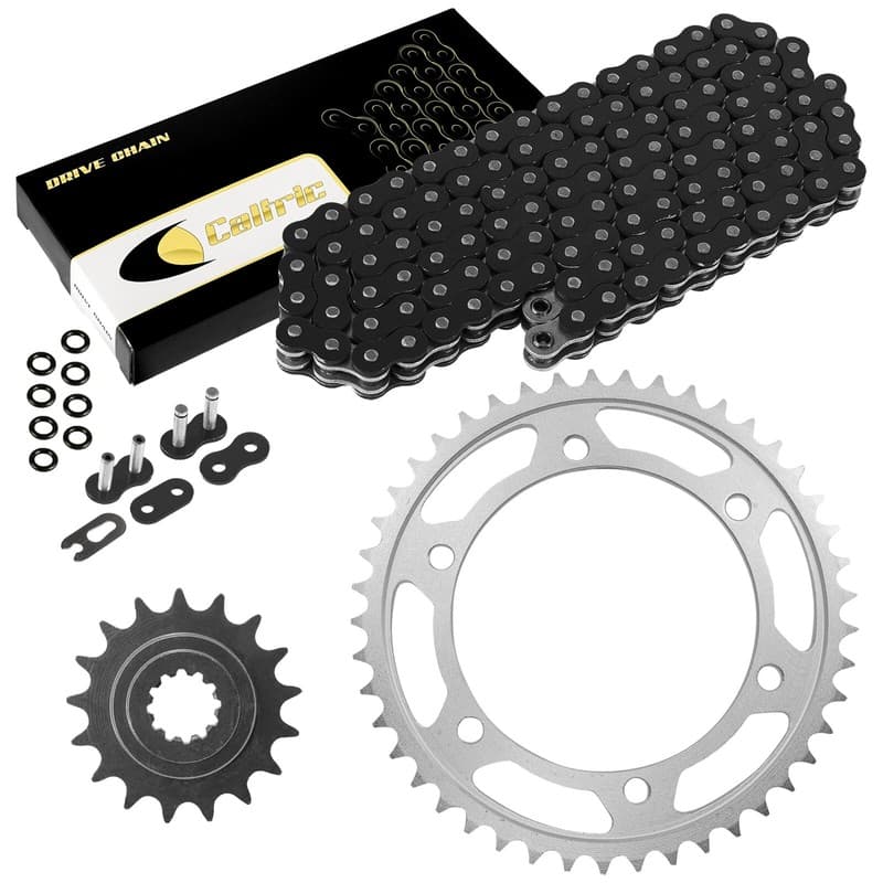 Black O-Ring Drive Chain & Sprockets Kit for Kawasaki ZR1100 ZRX1100 1997-2000
