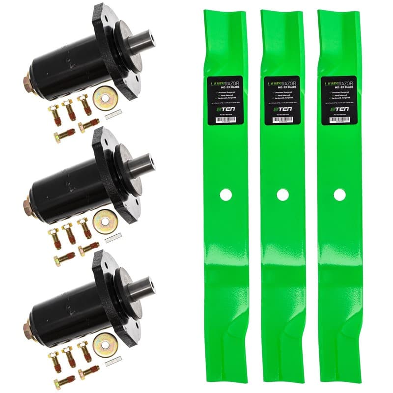 Deck Spindle & Mower Blade Kit for Gravely HD 60 52 ZT ProMaster 260Z 250Z