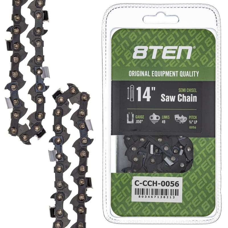Chainsaw Chain 14 Inch .050 3/8 LP 49DL for Dayton 4Z972 4Z971 91VXL049G